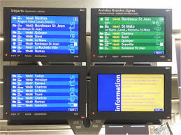 schedules boards at stations