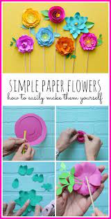 how to make paper flowers sugar bee