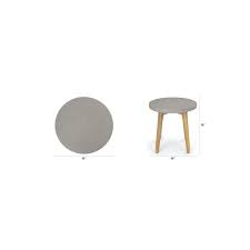 Atra Concrete Round Side Table Modern
