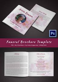 30 Funeral Program Brochure Templates Free Word Psd Pdf Excel