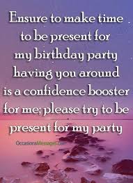 Best Birthday Party Invitation Messages Occasions Messages