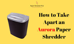 how to take apart an aurora paper