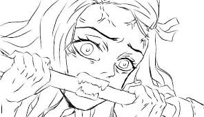 She is one of the main protagonists of demon slayer. Nezuko Coloring Pages 55 Picrures Free Printable