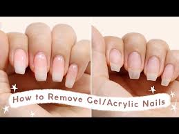 how to remove gel acrylic nails at