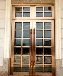 Hotel Glass Door With Stainless Steel Frame