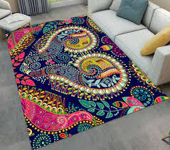 abstract paisley pattern living room