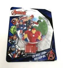 Marvel Avengers Led Night Light Capt America Hulk Thor Kids Night Light 639277467331 Ebay