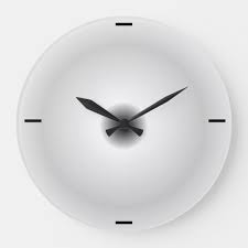minimalist grey plain wall clocks
