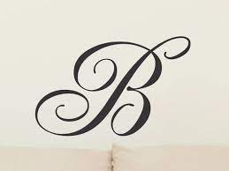 Initial Wall Decal Monogram Wall Decal