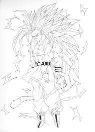 Drawing super saiyan blue goku. Songoku Super Saiyajin 3 Dragon Ball Z Kids Coloring Pages