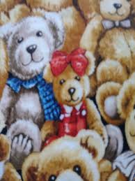 Teddy Bear Crib Bedding Cotton Fitted