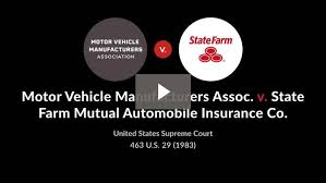 It had issued policies of insurance to hannelore scheffler. Motor Vehicle Manufacturers Association V State Farm Mutual Automobile Insurance Co 463 U S 29 1983 Case Brief Summary Quimbee