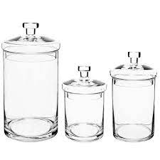 Clear Decorative Glass Jars With Lids