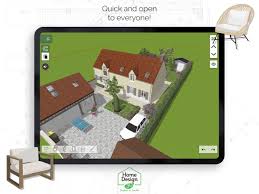 design 3d outdoor garden on the app