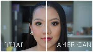 american vs thai makeup tutorial you