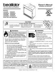 Direct Vent Gas Appliance Cd4842ir