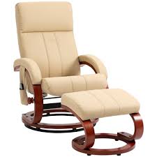 homcom recliner chair with ottoman