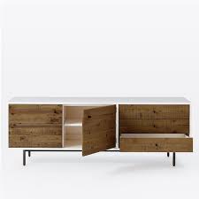 Reclaimed Wood Lacquer Media Console