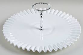 Hobnail Milk Glass 13 Tray With Center