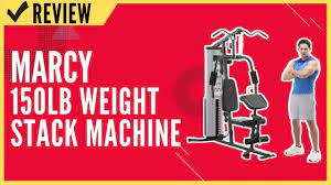 home gym 150lb weight stack machine