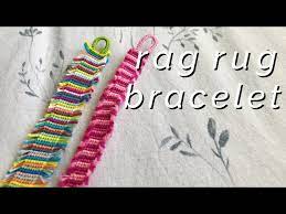 rag rug inspired bracelet tutorial