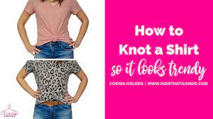 how to knot a shirt that is too big