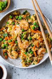 shrimp fried rice wellplated com
