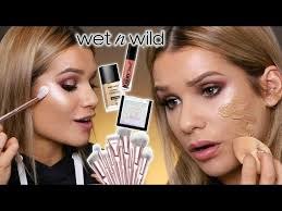 full face using wet n wild makeup is