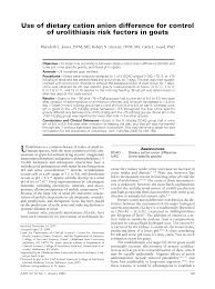 use of tary cation anion difference