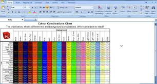 Screencast Introduction To The Colour Combinations Chart For Powerpoint