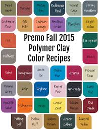 Premo Fall 2015 Polymer Clay Color Recipe Ebook Crafts By
