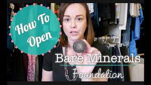 how to open bare minerals you
