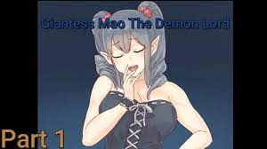 Giantess Game Size Matters 0.5 Version Walkthrough Part 1 Mao the Demon  Lord - YouTube