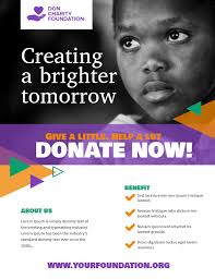 Charity Donation Non Profit Organisation Flyer Template