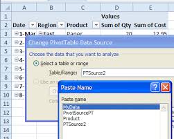 change data source for all pivot tables