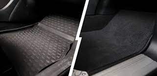 carpeted vs rubber car floor mats
