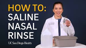 saline nasal rinse how to you