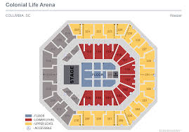 Colonial Life Arena Seating Chart Rows Elcho Table
