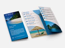 modern corporate traveling brochure