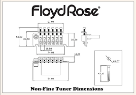 Floyd Rose Non Fine Tuner Burnt Chrome With R2 Locking Nut