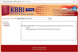 screenshot of the kbbi before 28