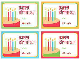 Free Printable Birthday Party Gift Tags Gift Tags