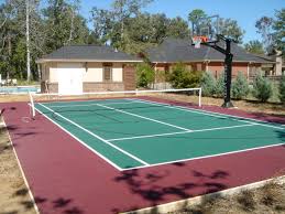 However, before you can start enjoying sports in the comfort of your backyard, there is quite a lot of work to be done, from measuring dimensions. Backyard Basketball Court Home Tennis Court Home Putting Green Las Vegas