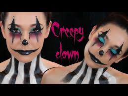 creepy clown face paint halloween