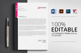 20 letterhead templates in psd ms word