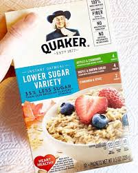instant oatmeal by quaker