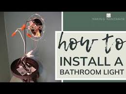 how to install a vanity light video