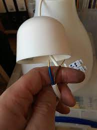 If required, shorten the adils leg with a hacksaw. Ikea Ceiling Light No Earth Swasstech