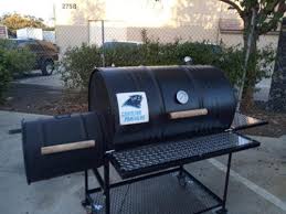 single barrel smoker with offset