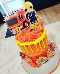 Fireman Sam Birthday Cake Topper gambar png